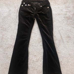Velvet Brown True Religion Pants